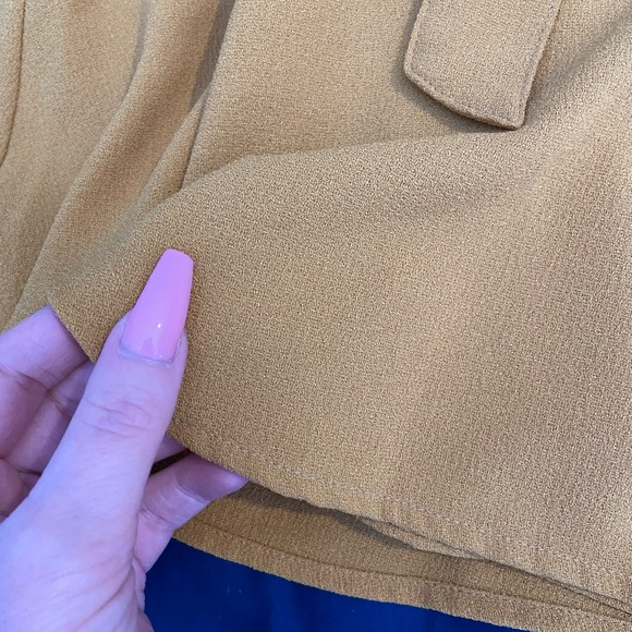 American Apparel Mustard Wrap Skirt - Picture 3 of 5